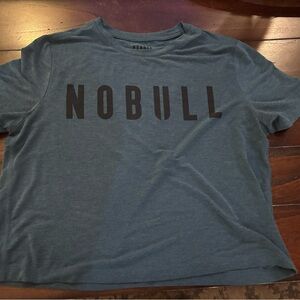 NOBULL Women’s Crop Teal Blue T-Shirt